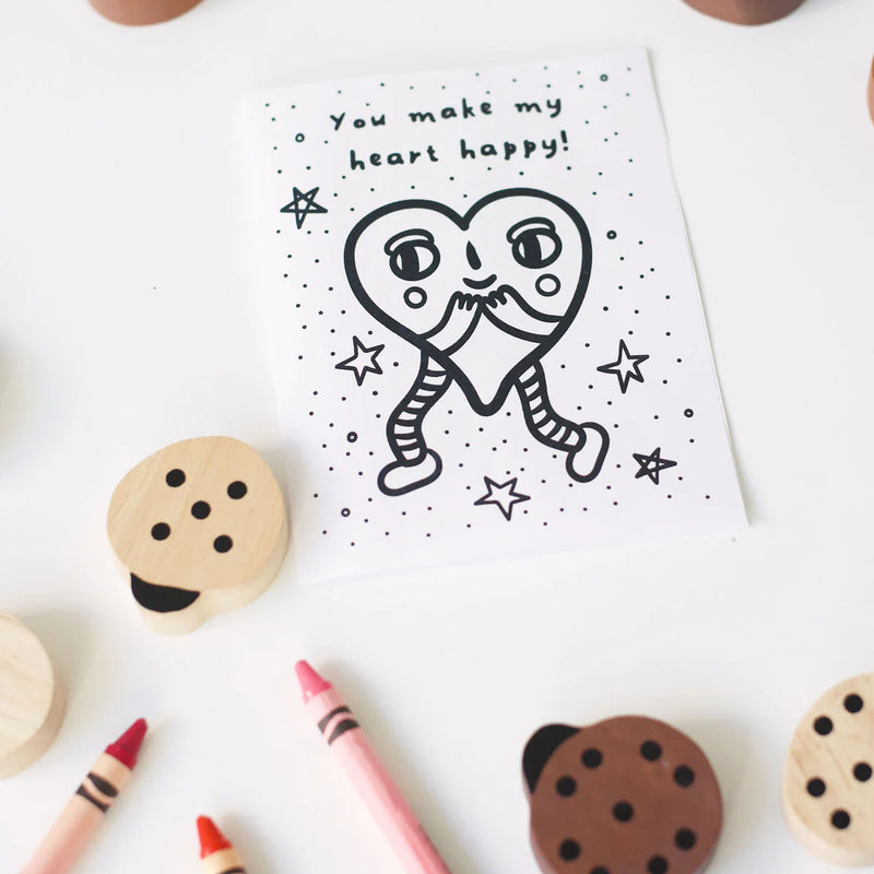 VALENTINE CARD COLORING PAGE-FREE PRINTABLE