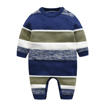 Ocean and Earth Stripes Romper