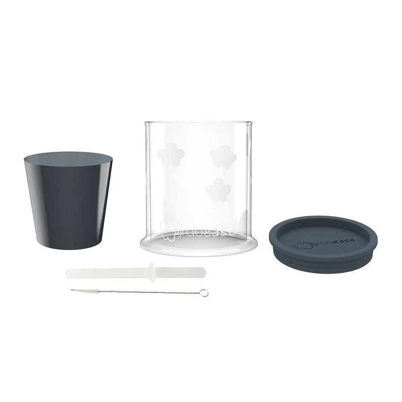 Spoutless Sippy & Straw Convertible Cup Set- Gray