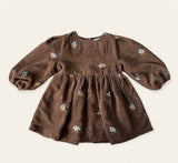 Flower Brown Dress