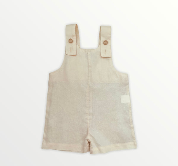 Alabaster Linen Romper